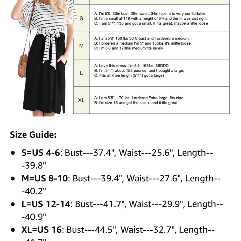 NWT Striped Ruffle Sleeves Tie Waist Pockets Casual Swing Midi Dress - Picture 5 of 5